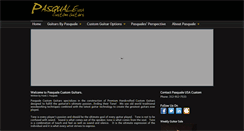 Desktop Screenshot of pasqualecustomguitars.com